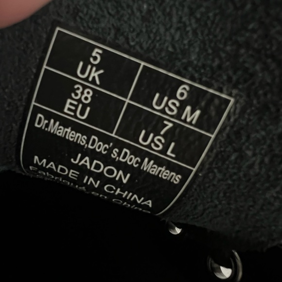 Dr Martens Jadon black leather platform boots - Picture 7 of 8